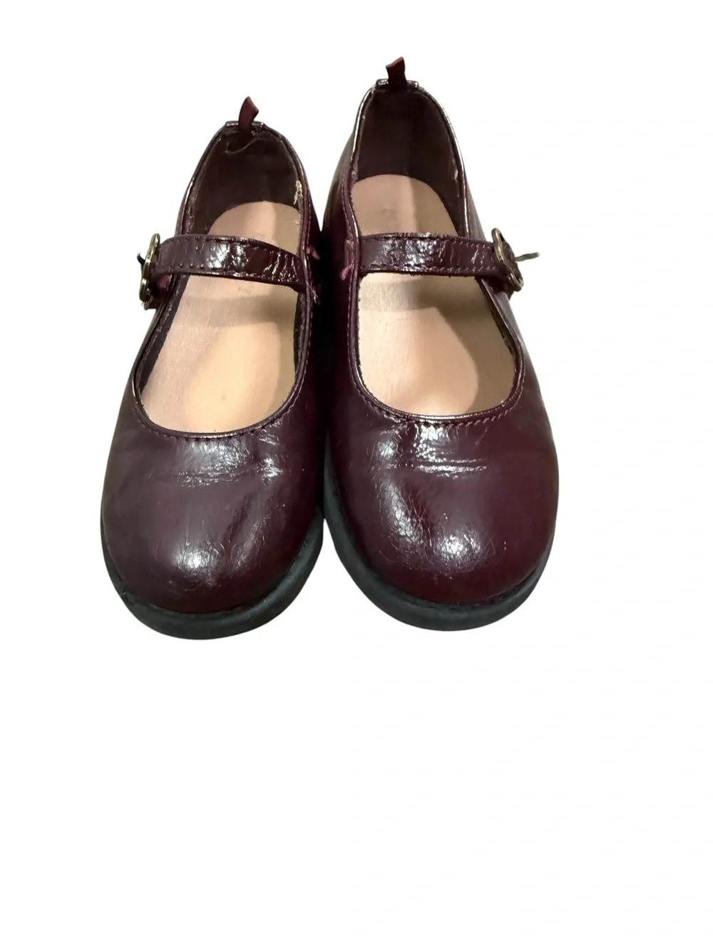Old Navy Girls Mary Jane Dress Shoes in Burgundy Patent